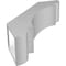 Ekena Millwork 5 1/2-in. W x 18-in. D x 22-in. H Olympic Architectural Grade PVC Knee Brace BRCP055X18X22OLY - alternate 6